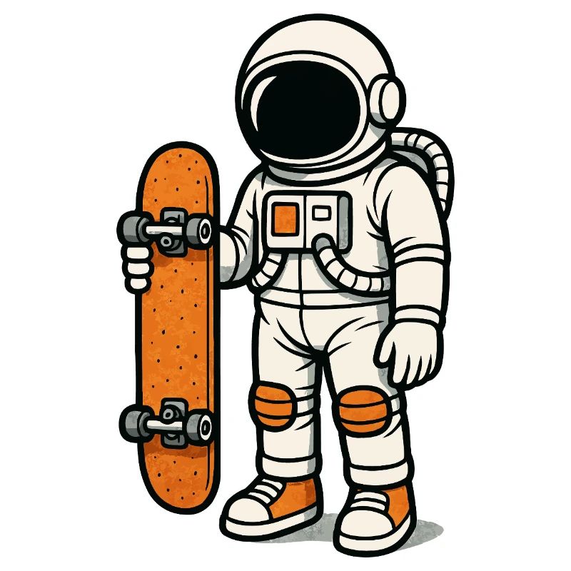 astronaut skateboard