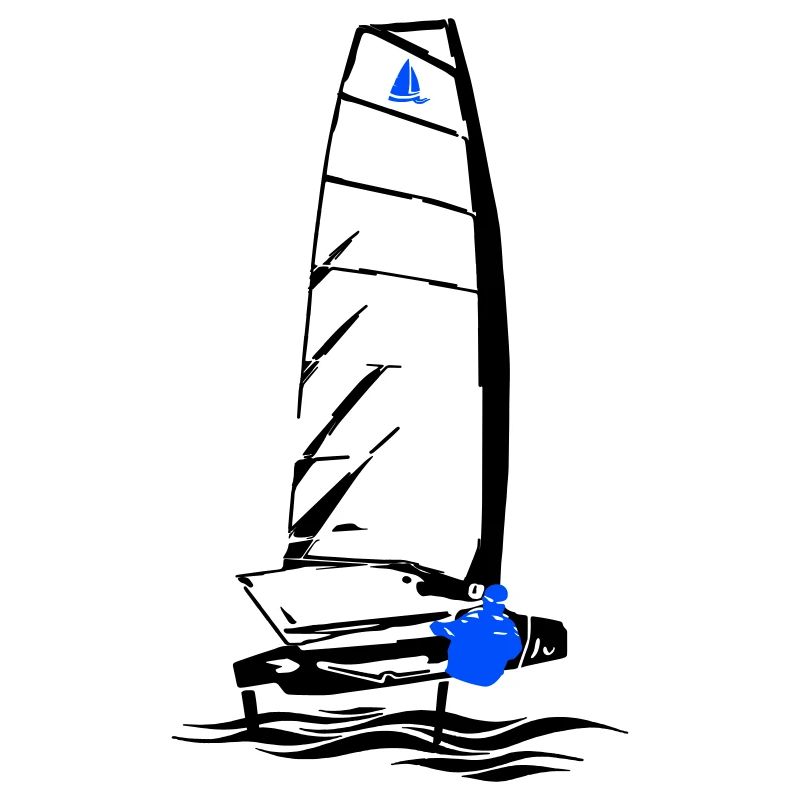 Foiling Moth Sailboat Foil Sailing Dinghy Moth