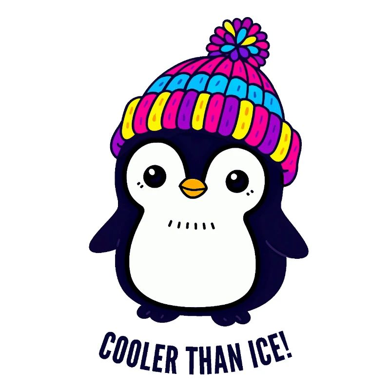 Pinguin mit dem bunten Hut