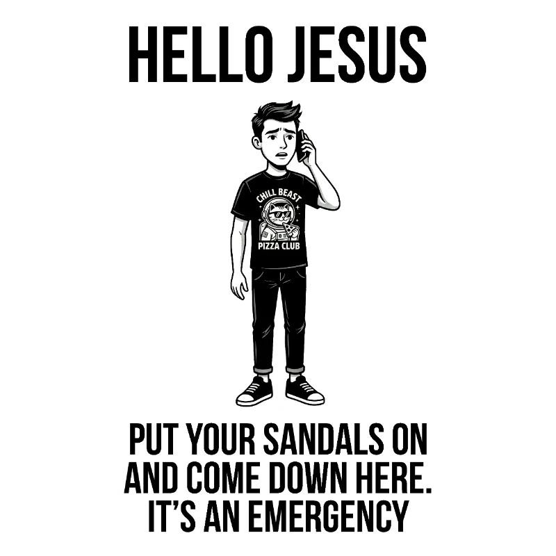 Bonjour Jésus - Dank Meme Sarcastique