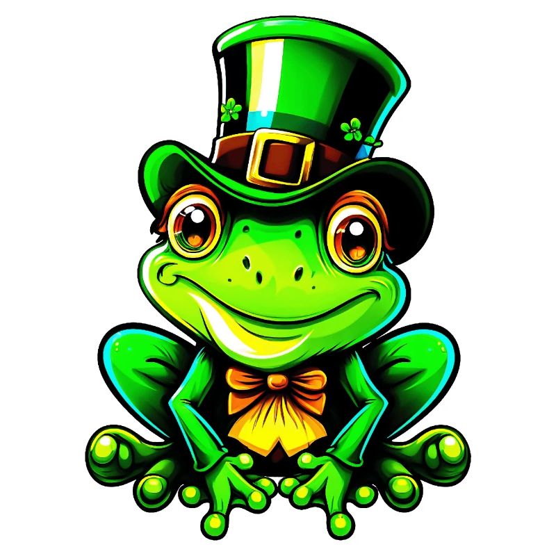 Saint Patrick Day Frog Lucky Charm