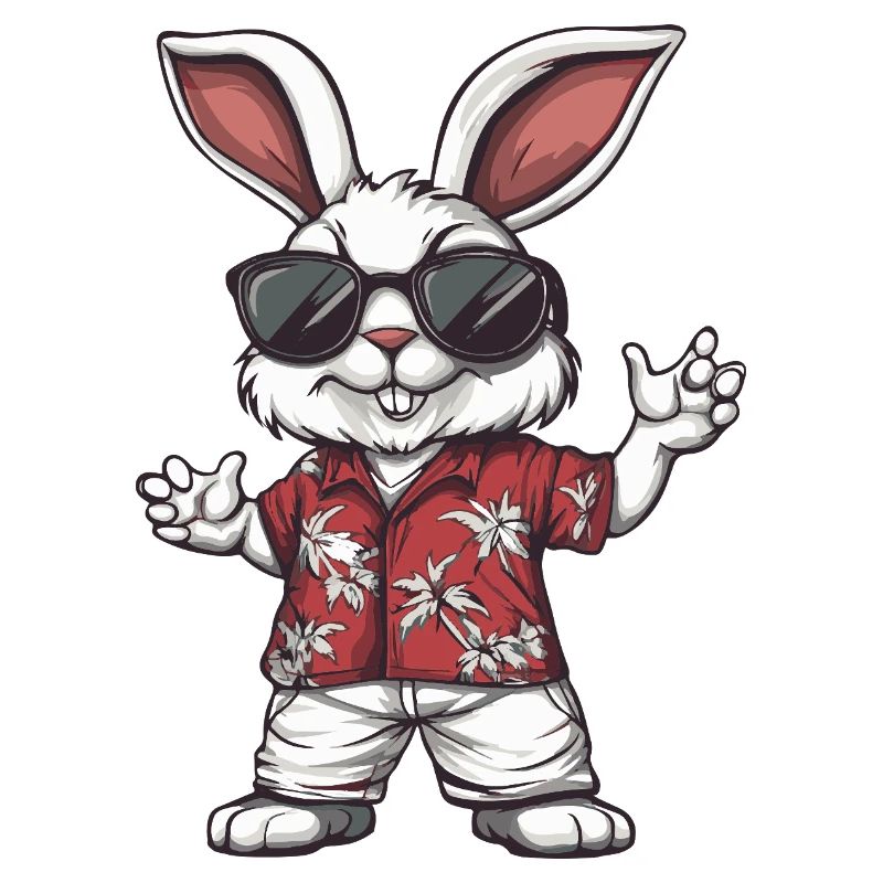 Hase Comic Lustig Sommer