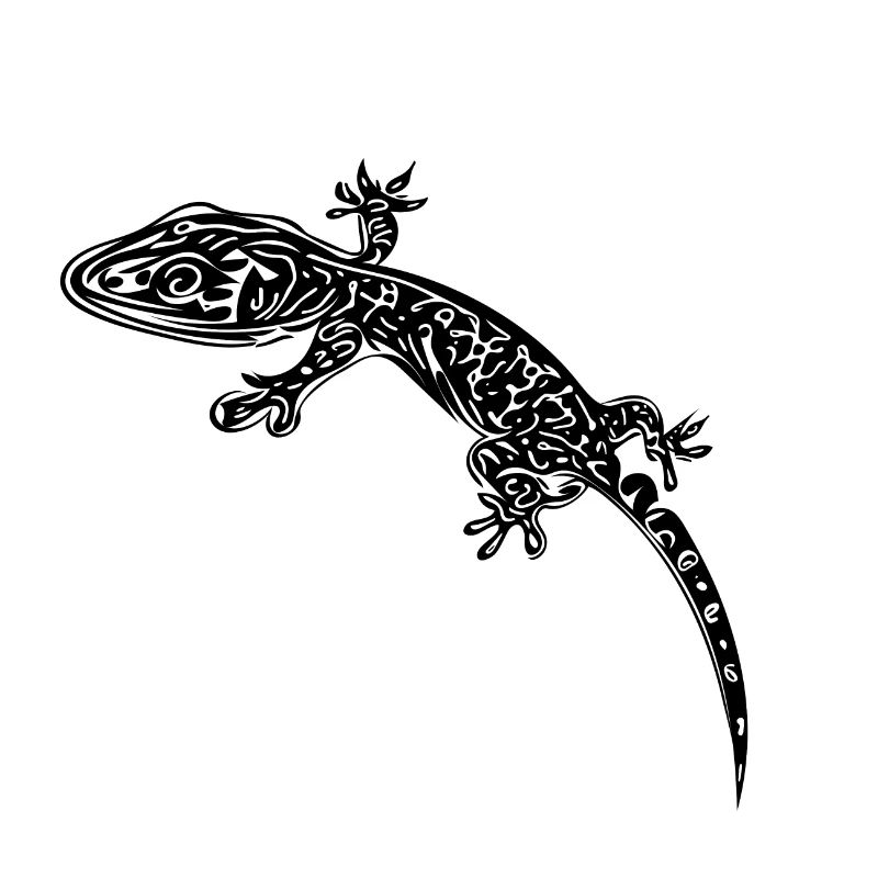 Petit gecko sur le mur