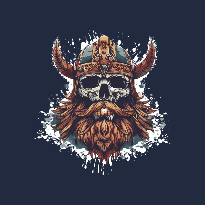 Wikinger Odin Totenkopf