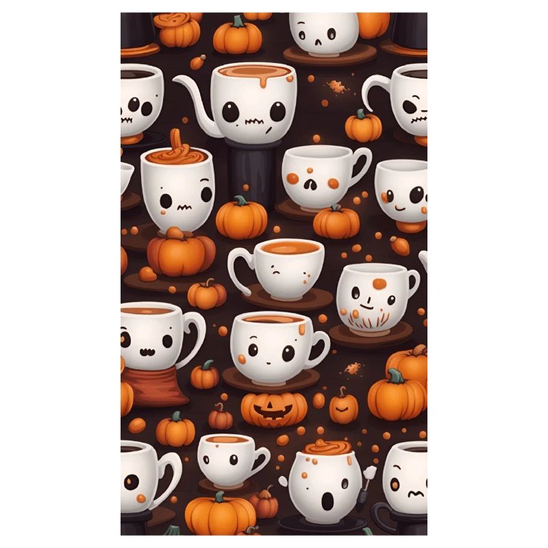 Cafés d'Halloween Mignons et Macabres