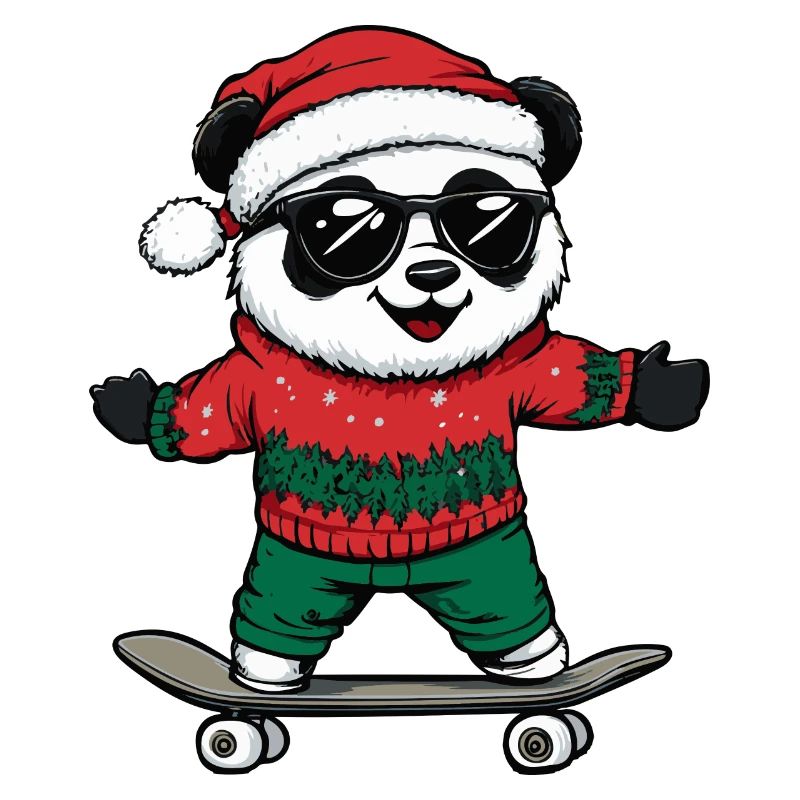 Panda Noël Drôle