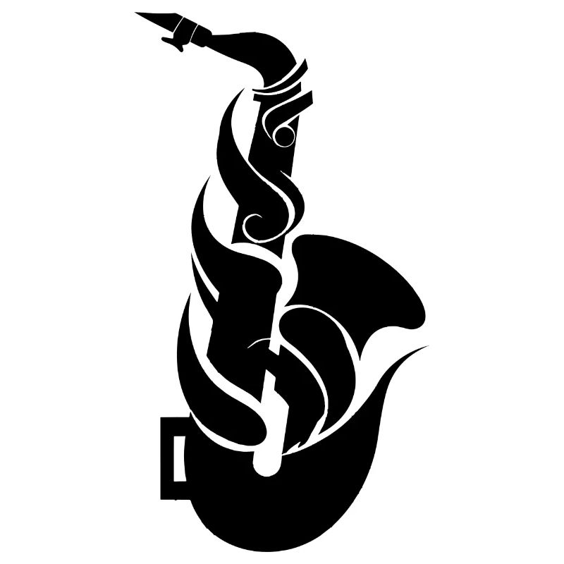 Saxophone de dessin animé