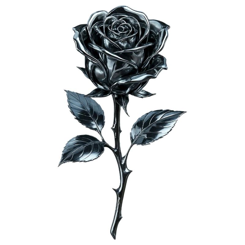Metallic Blue Rose