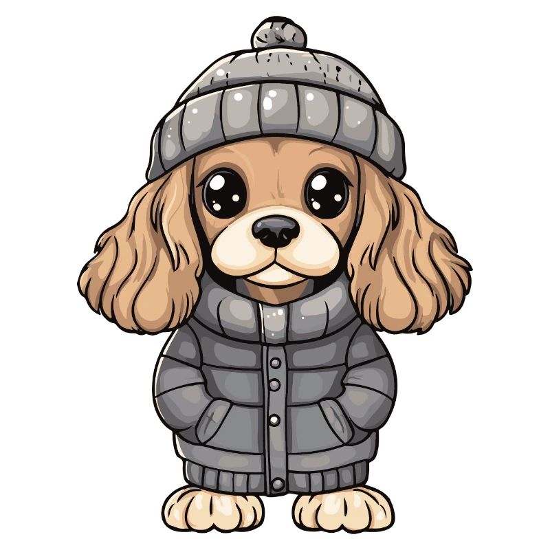 Cocker Spaniel Dog Winter