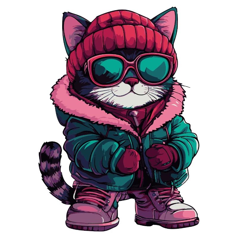 Katze Cool Comic