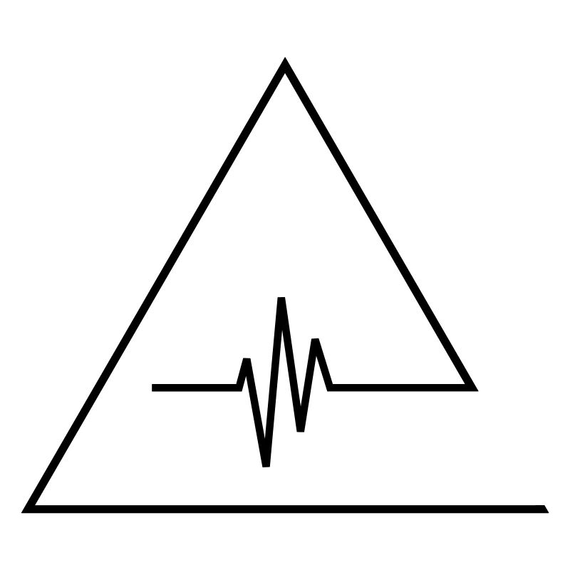 Waveform Herzschlag Minimalistisch MNML Rave Beat