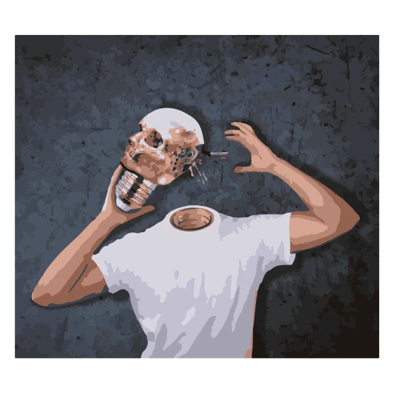 Skull in hand