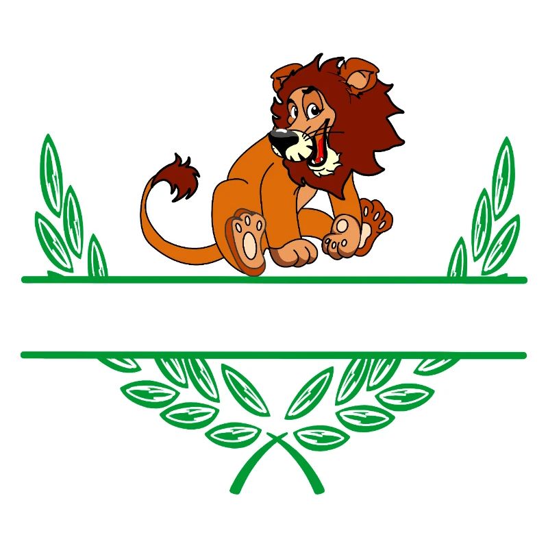 Lion Laurel Wreath with Namespace