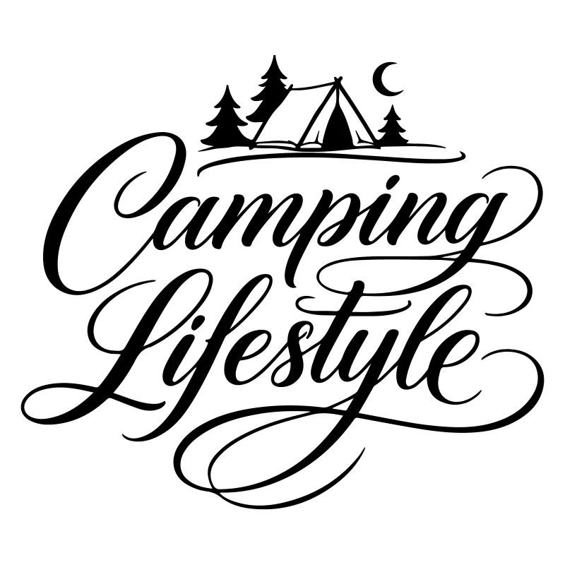 Camping Life Saying Tent