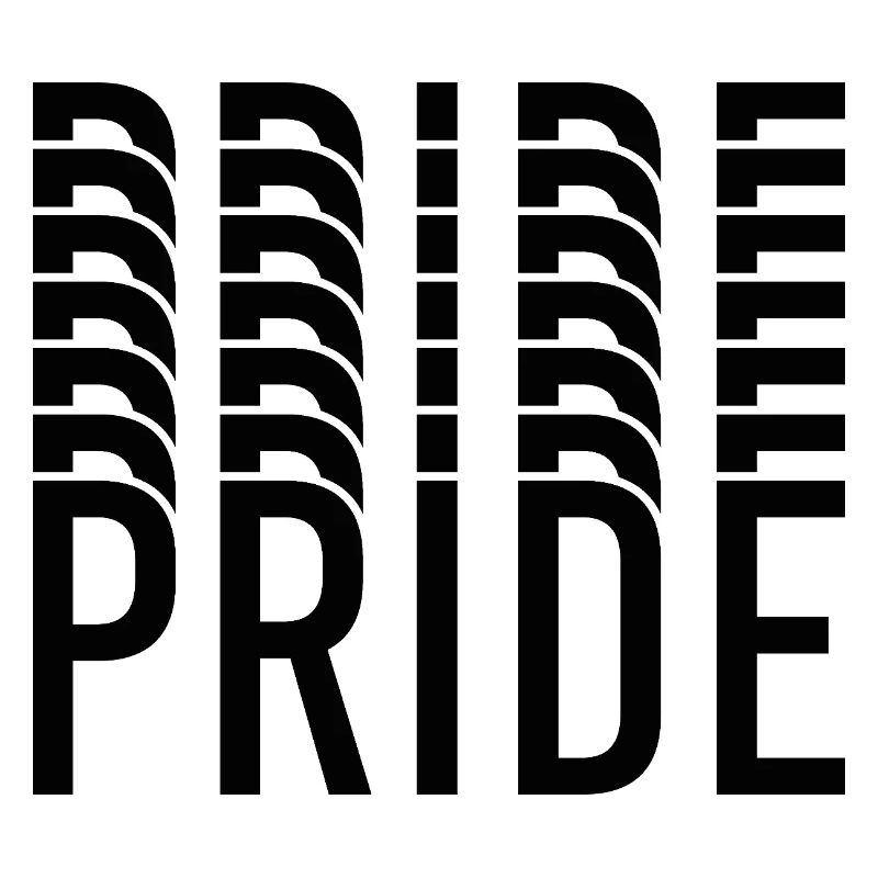 Pride-Typografie-Kontrastmuster