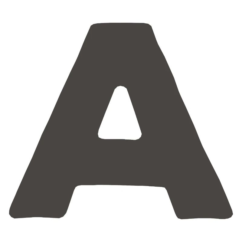 Minimal Letter A Bold Monogram Typographie