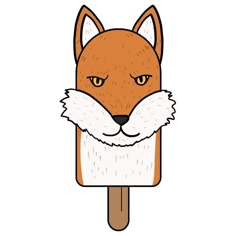 Fox Head Popsicle