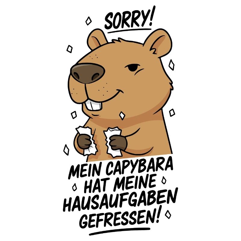 Pardon! Capybara a mangé mes devoirs