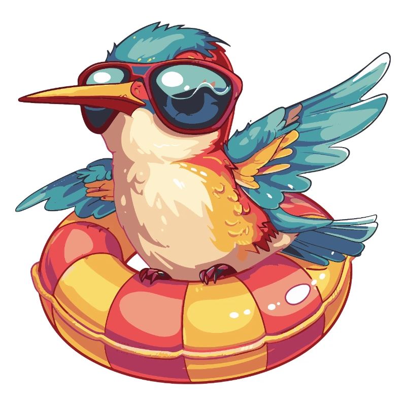 Kolibri Vogel Comic Cool