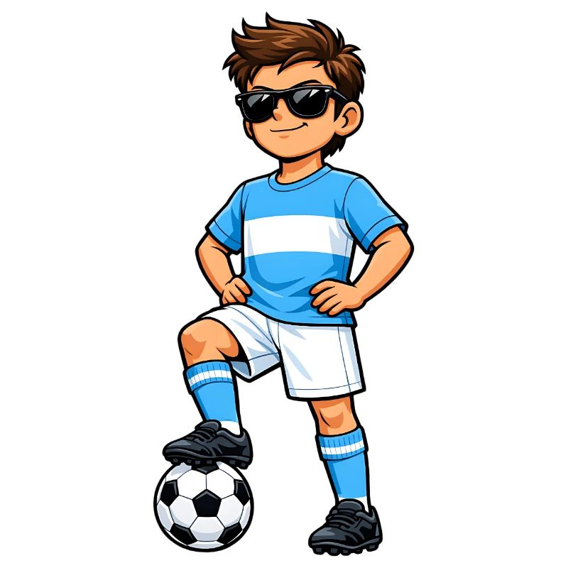 Soccer Boy Fan d’Argentine Drapeau argentin