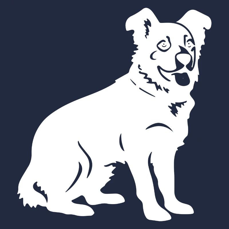 Silhouette de chien corgi