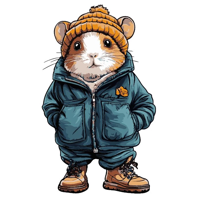 Hamster Funny Winter