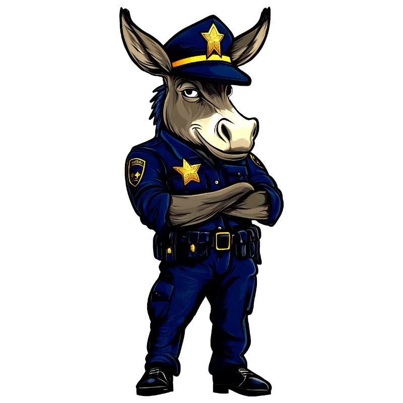 Polizei Esel