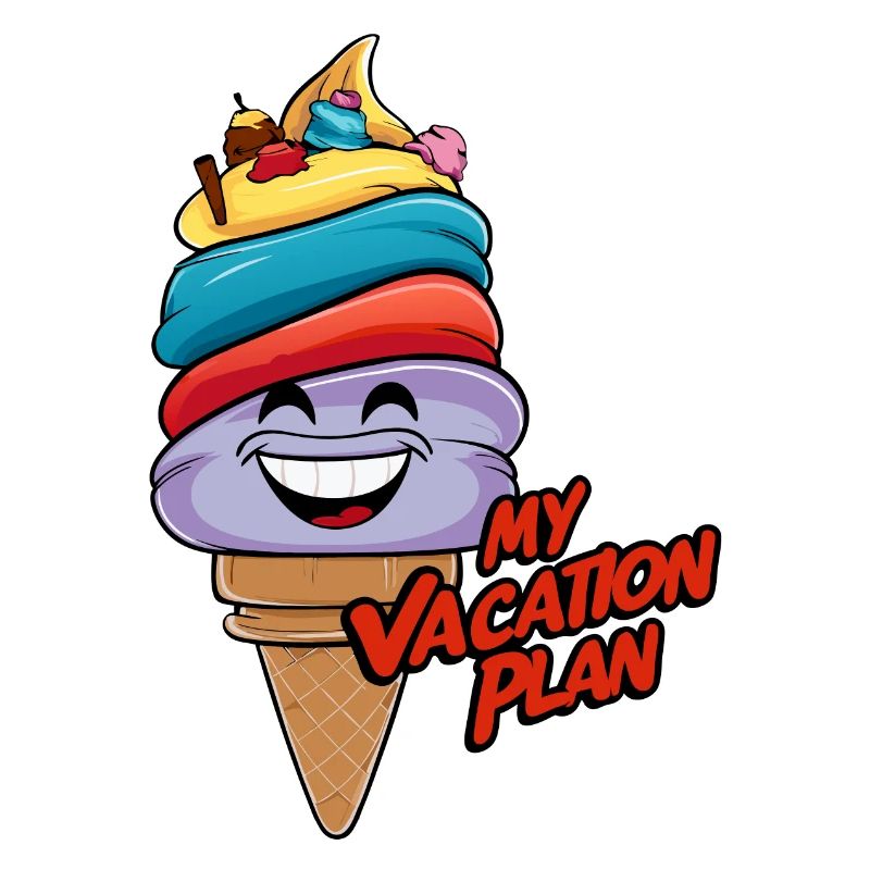 Lachende Eistüte Lustiges Eiscreme Design Spruch