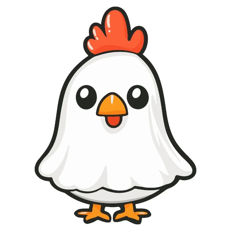 Rooster Halloween Funny Ghost