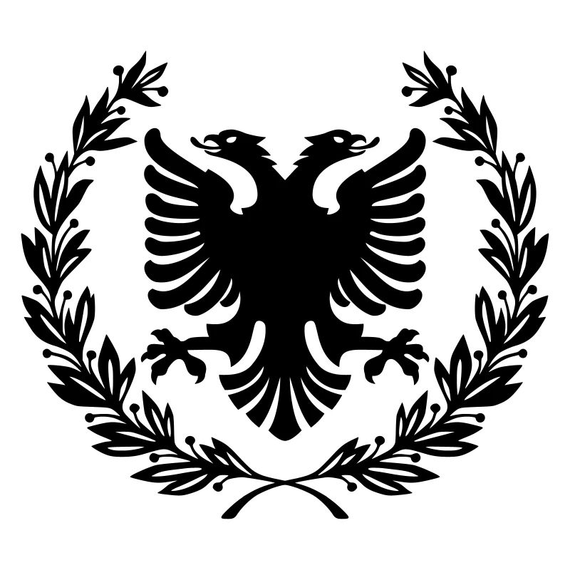 Shqipe Wreath – Albania Laurel Double Head Eagle