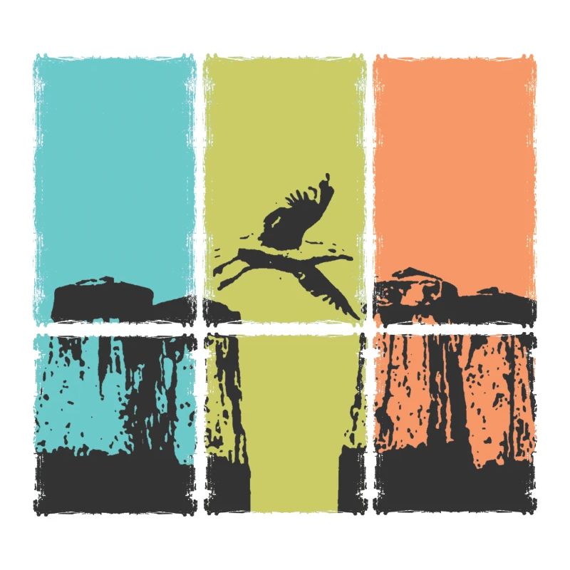 Collection d’art abstrait pour les amis côtiers - Seagull