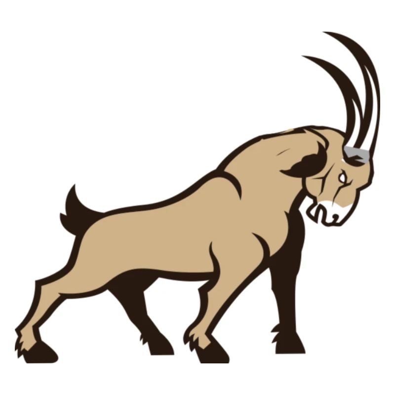 Illustration vectorielle de la gazelle dorée Capricorne