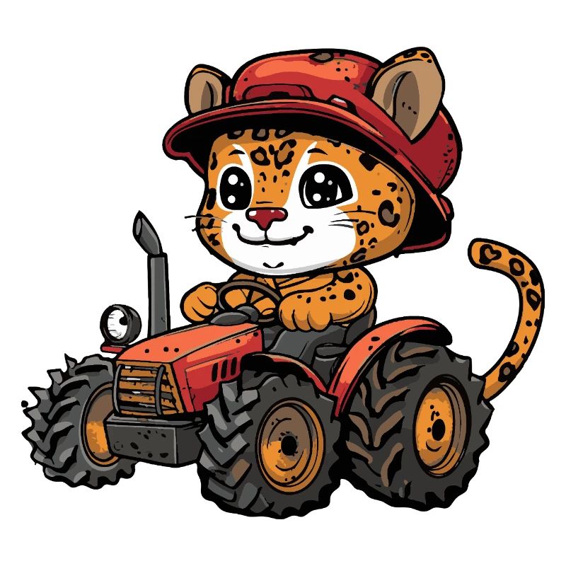 Leopard Tractor Farmer