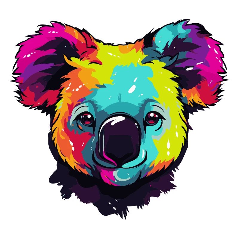 Pop Art Coloré de Koala