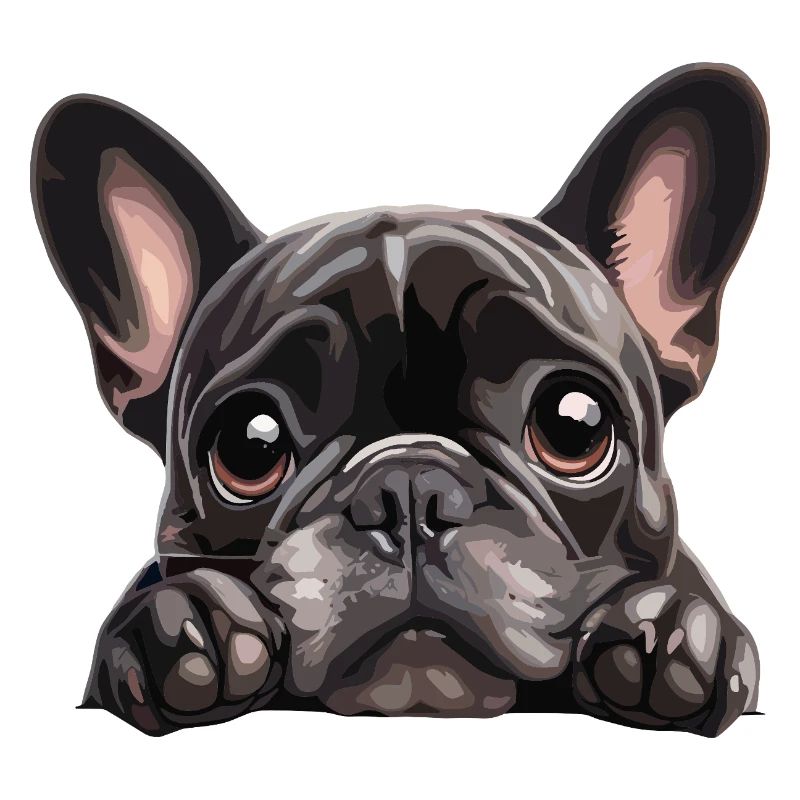 Graphique accrocheur de Buldog câlin