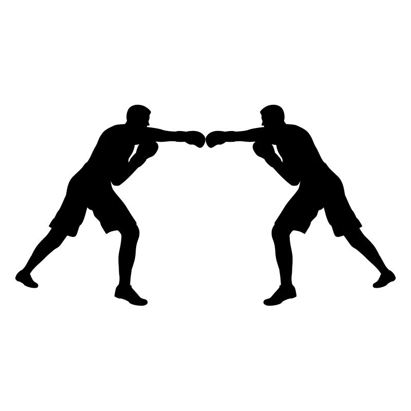 L’unité par les couleurs ! Deux figurines de boxe colorées dans le Gle