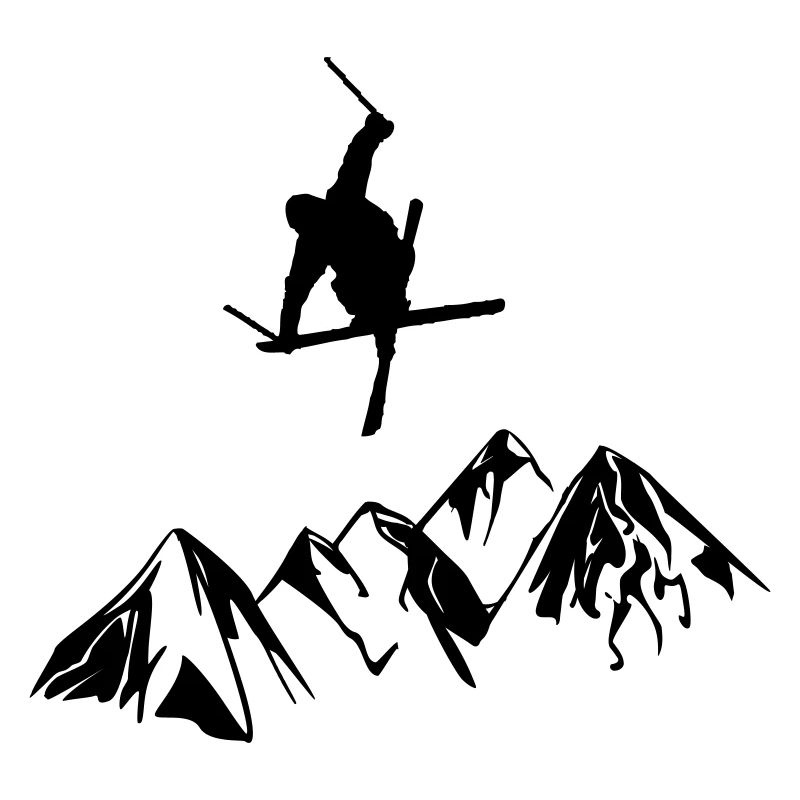 Coureur de montagne à ski