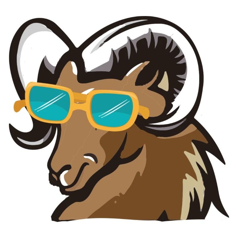 Ram avec des lunettes de soleil