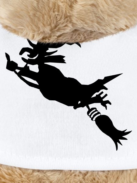 Witch with broom funny