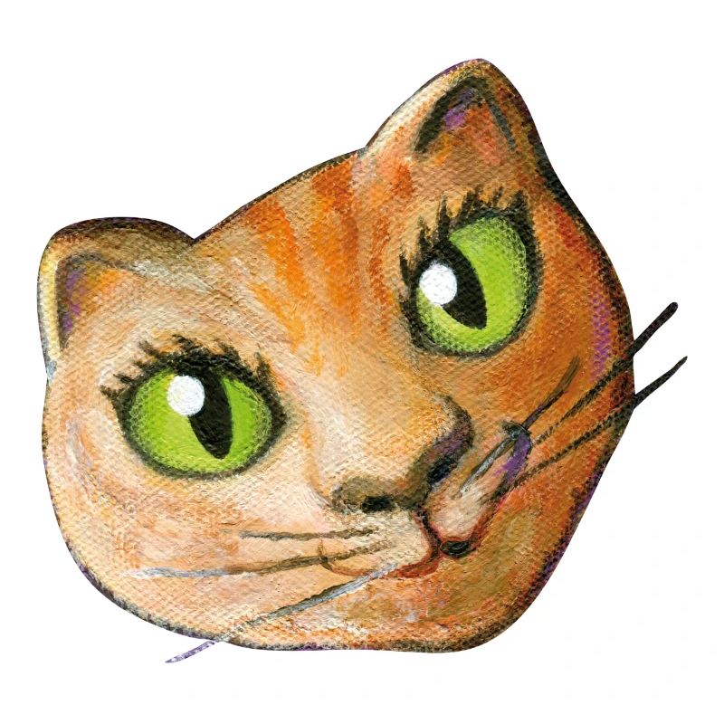 Chat Peinture Tête De Chat Tête De Chat Fan Chat Amour Chat