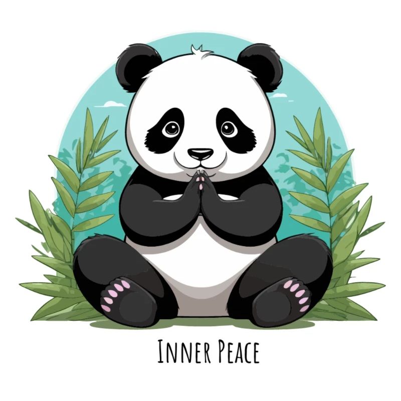 Inner Peace – Meditierender Panda