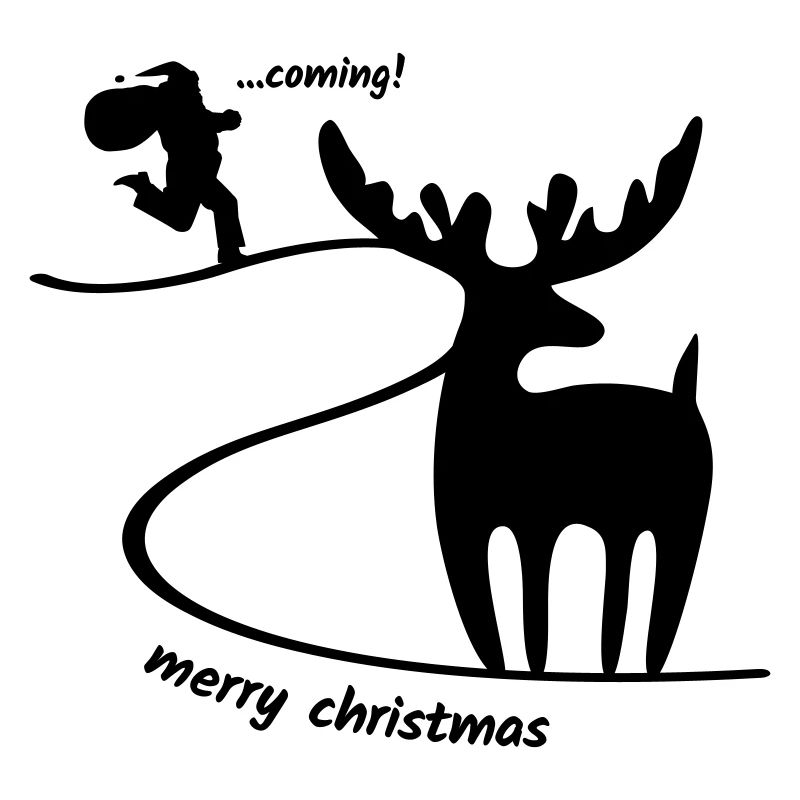 Reindeer waiting for Santa Claus