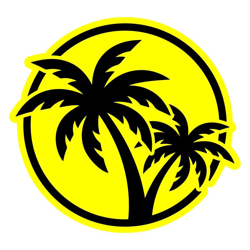 Palm Tree Symbol Beach