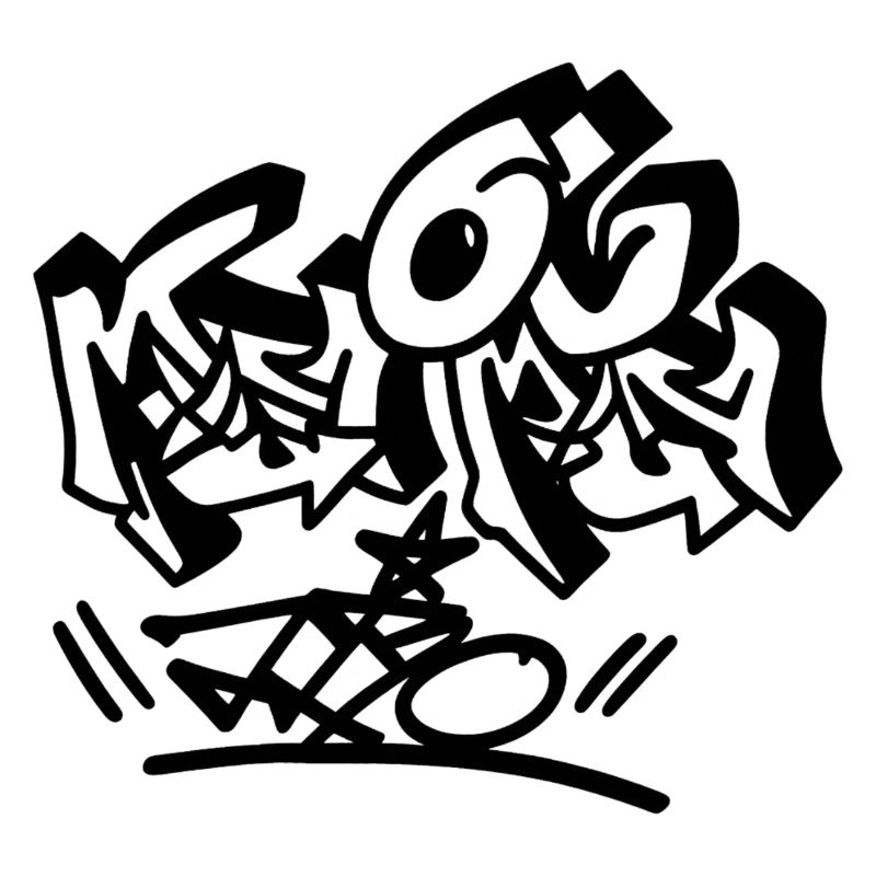 Explosive Graffiti Buchstaben