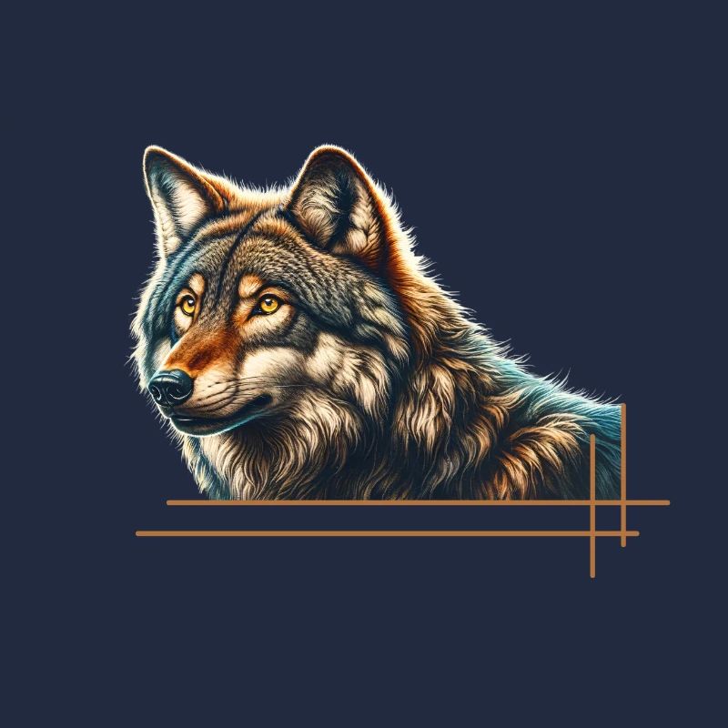 Majestätischer Wolf