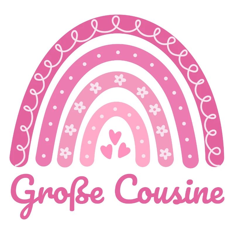 Große Cousine Boho Regenbogen