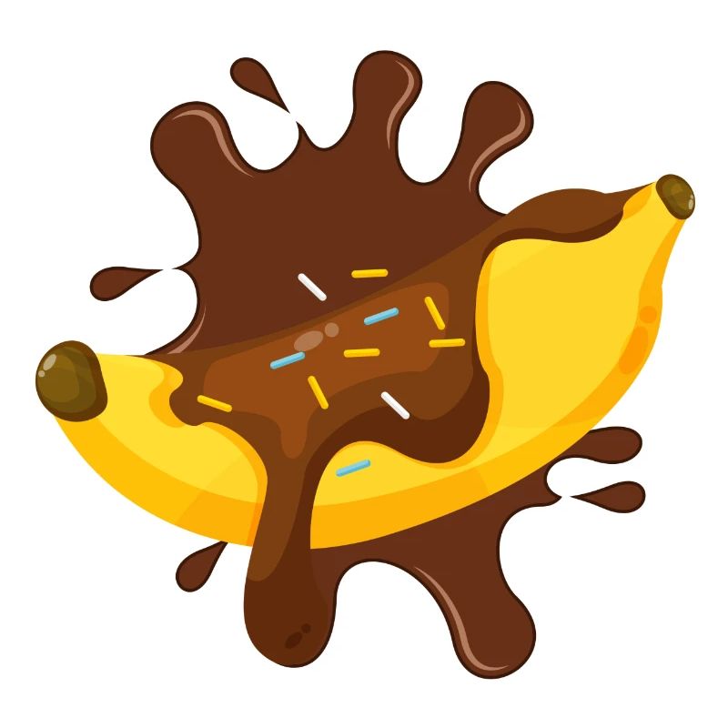 chocolat, fan de chocolat, banana split