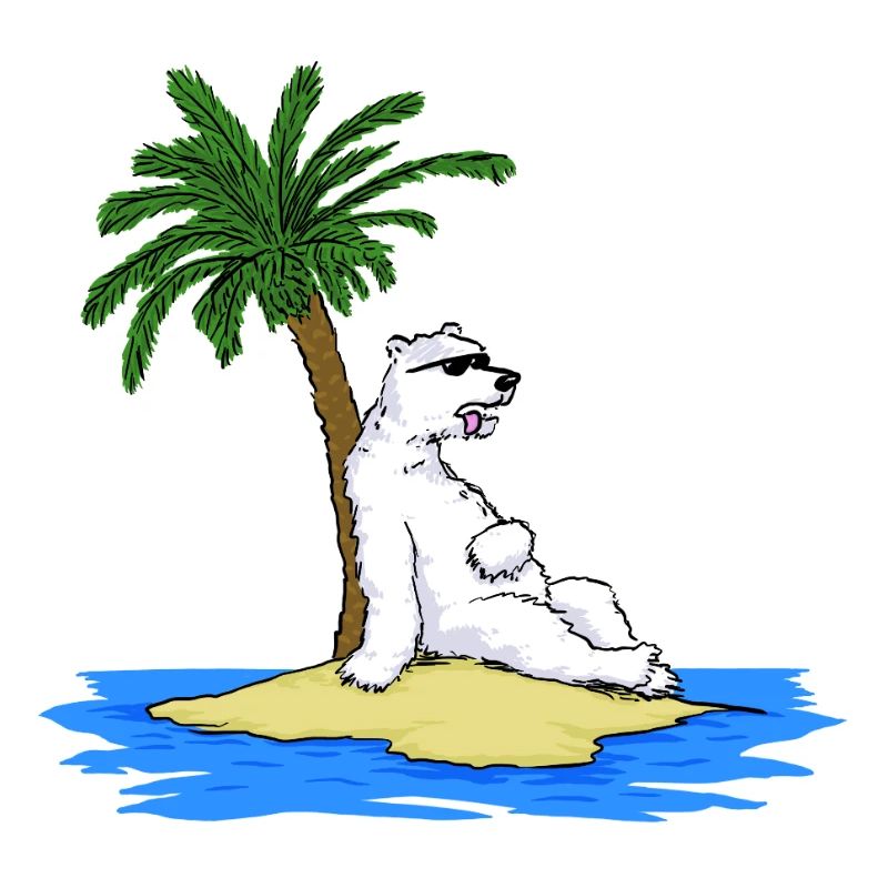 Heißer Eisbär