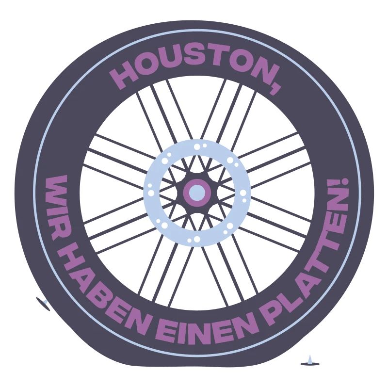 Blague sur la plaque de pneu de vélo à Houston
