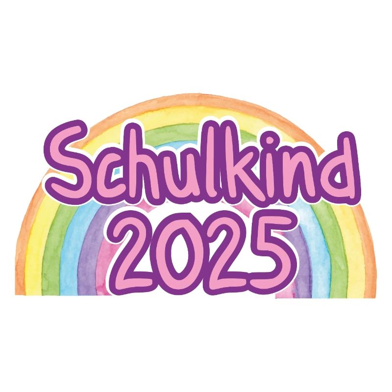 Schulkind 2025 Regenbogen
